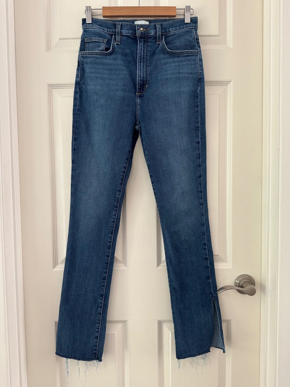 Favorite Daughter Valentina Shortie Jean Medium Indigo Blue Women’s 27 Petite - Picture 4 of 15